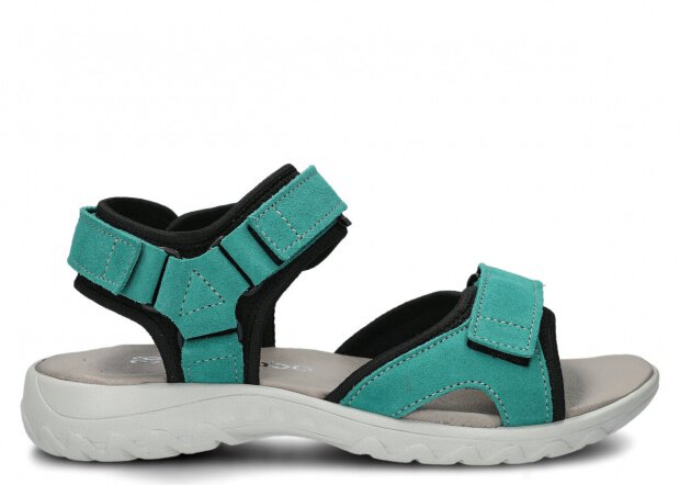 Women's sandal NAGABA 266 celadon velours leather