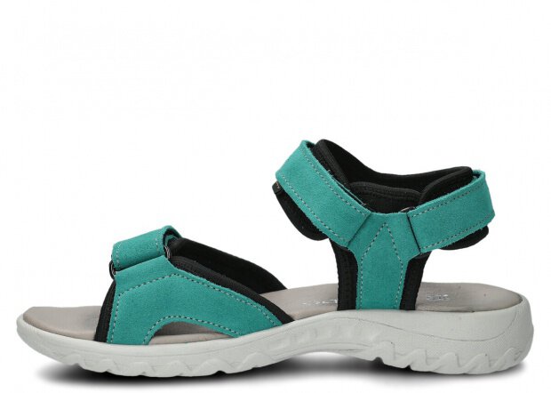 Women's sandal NAGABA 266 celadon velours leather