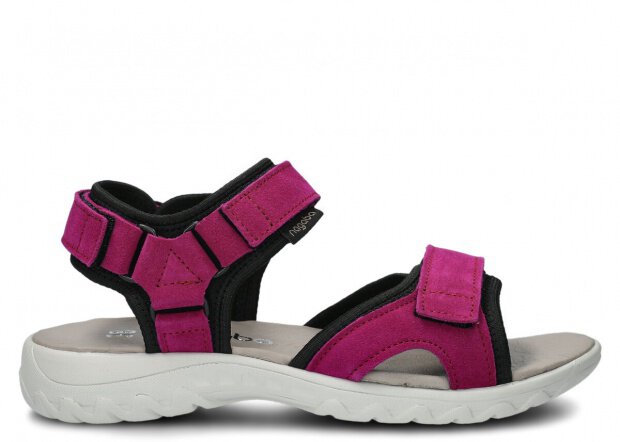 Women's sandal NAGABA 266 purple velours leather