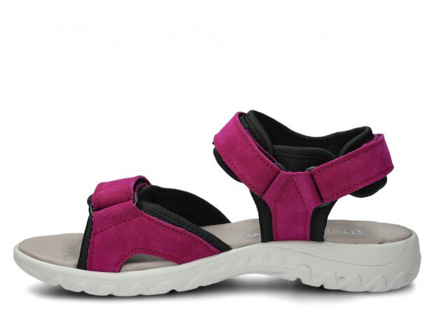 Women's sandal NAGABA 266 purple velours leather