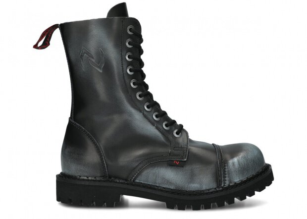 Combat booty NAGABA 10H jeans-black kabir leather