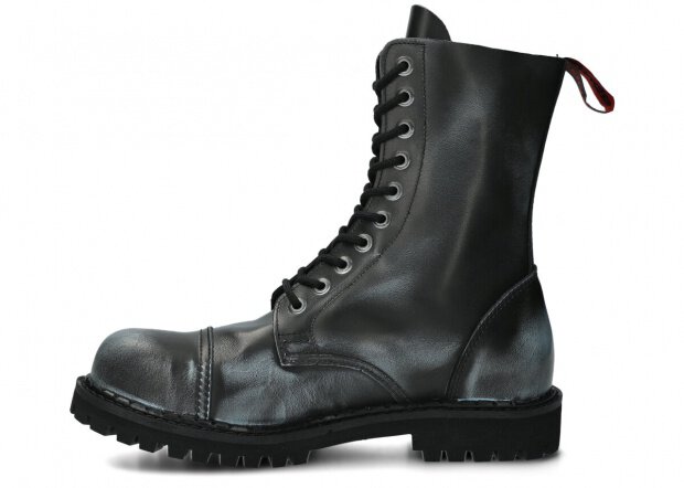 Combat booty NAGABA 10H jeans-black kabir leather