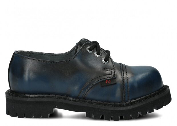 Combat booty NAGABA 3H navy blue-black kabir leather
