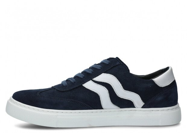 MEN SHOES MODEL 461 NAVY BLUE VELOURS - SIZE 42