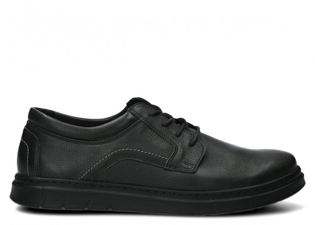 MEN SHOES MODEL 440 BLACK RUSTIC - SIZE 45