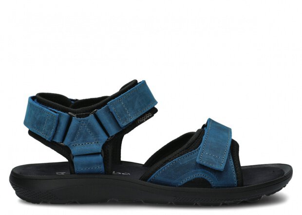 Men's sandal NAGABA 267 cobalt crazy leather