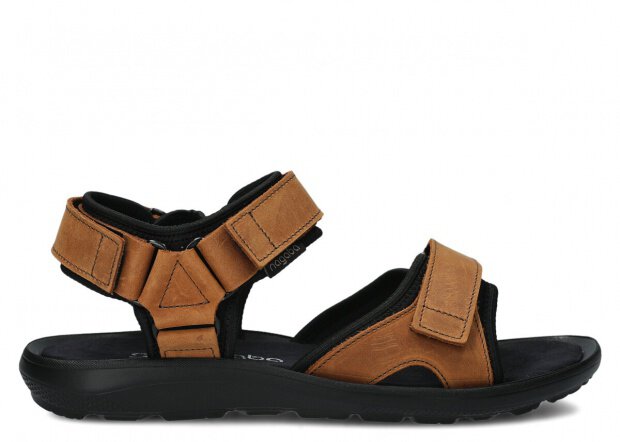 Men's sandal NAGABA 267 brown crazy leather