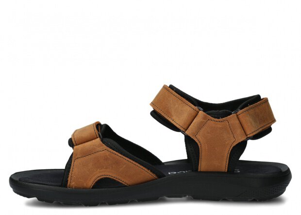 Men's sandal NAGABA 267 brown crazy leather