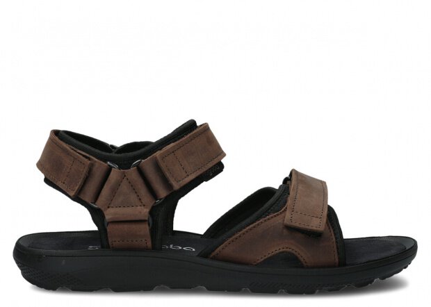 Men's sandal NAGABA 267 olive crazy leather