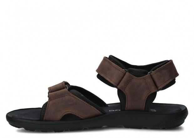 Men's sandal NAGABA 267 olive crazy leather