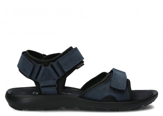 Men's sandal NAGABA 267 navy blue crazy leather