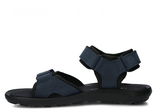 Men's sandal NAGABA 267 navy blue crazy leather