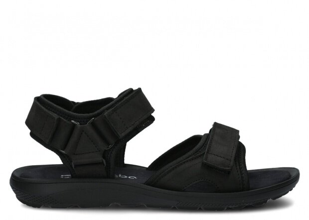 Men's sandal NAGABA 267 black crazy leather
