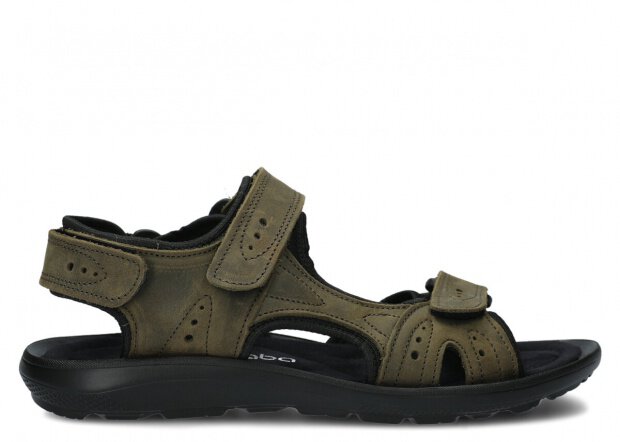 Men's sandal NAGABA 265 rotten green crazy leather