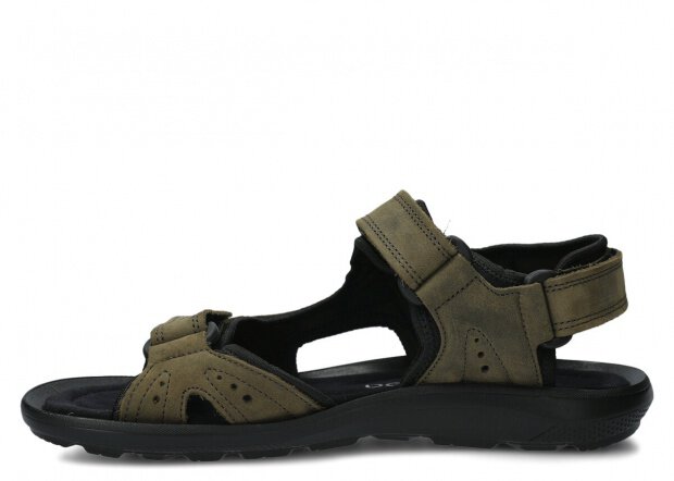 Men's sandal NAGABA 265 rotten green crazy leather