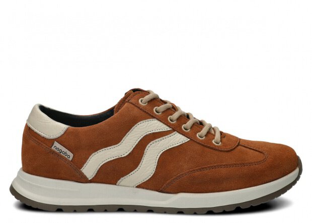 Men's shoe NAGABA 459 brown velours leather