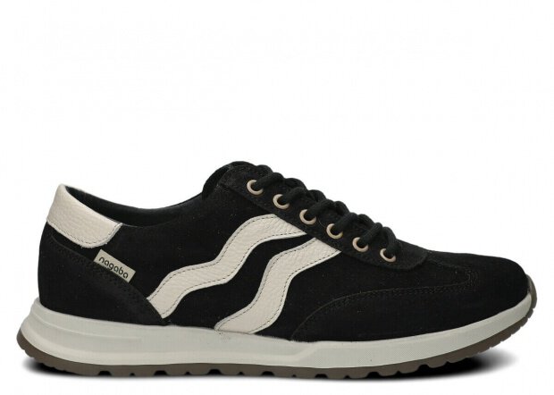 Men's shoe NAGABA 459 black velours leather