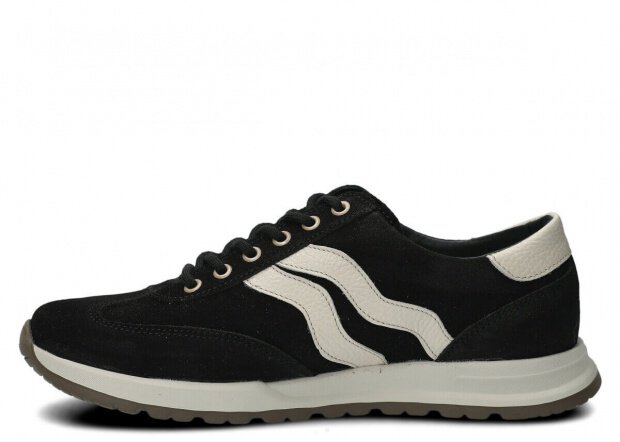 Men's shoe NAGABA 459 black velours leather