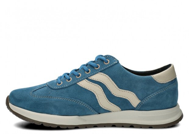 Men's shoe NAGABA 459 jeans velours leather