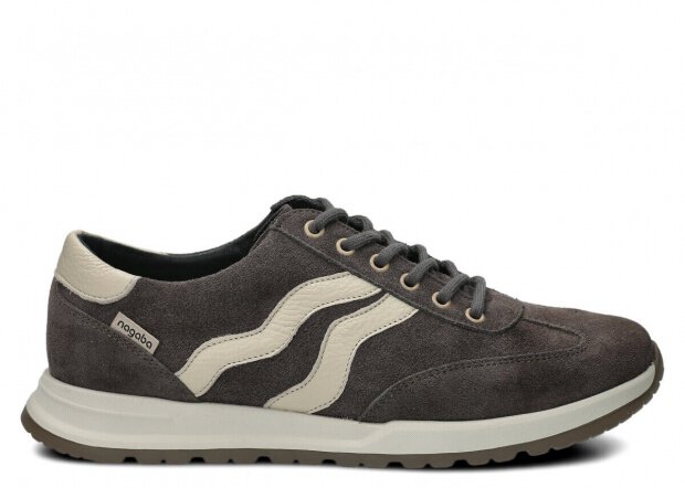 Men's shoe NAGABA 459 graphite velours leather