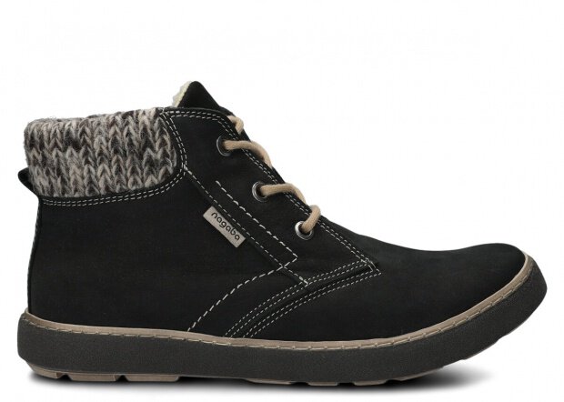 YOUTH BOOT MODEL 298 BLACK SAMUEL + SHEEPSKIN - SIZE 41