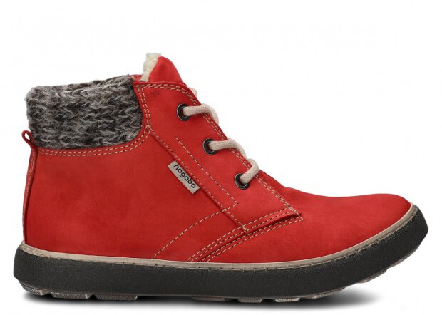 YOUTH BOOT MODEL 298 RED SAMUEL + SHEEPSKIN - SIZE 40