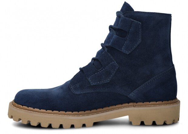 MEN'S ANKLE BOOT NAGABA 4882 NAVY BLUE VELOURS - SIZE 42