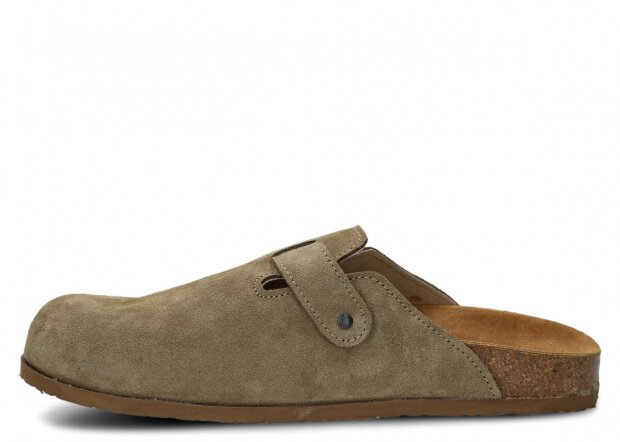 FLIP-FLOPS MODEL 018 OLIVE VELOURS - SIZE 44
