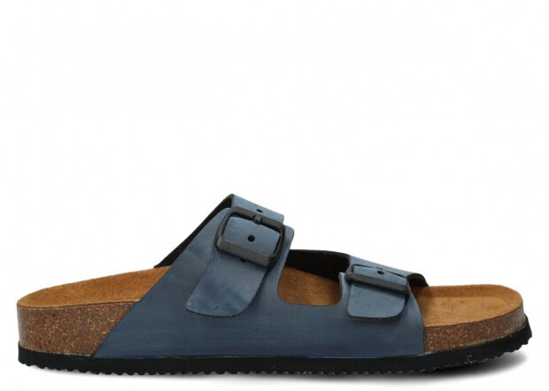 FLIP-FLOPS MODEL 017 NAVY BLUE NUBUK VEGAN - SIZE 40