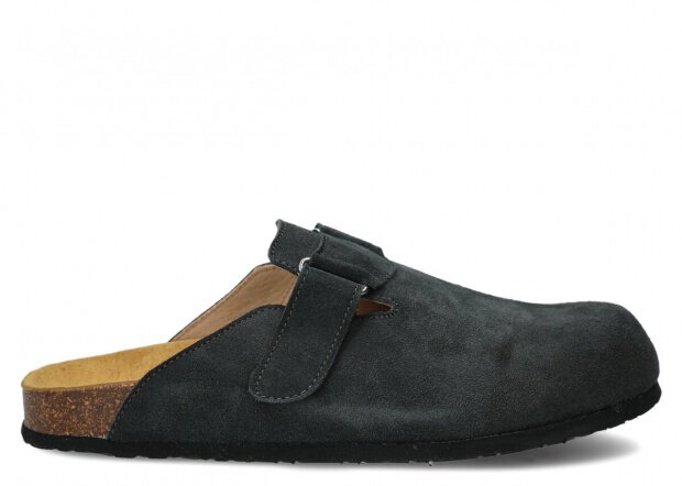 FLIP-FLOPS MODEL 018 GRAPHITE VELOURS - SIZE 43