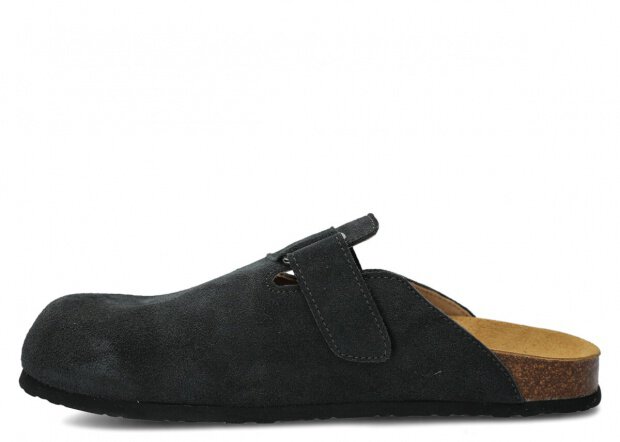 FLIP-FLOPS MODEL 018 GRAPHITE VELOURS - SIZE 43