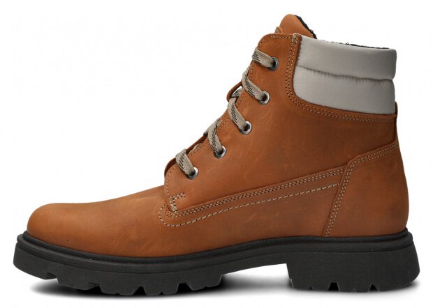 MEN'S ANKLE BOOT NAGABA 4711 BROWN CRAZY + FELT - SIZE 43