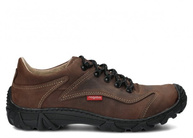 MEN TREKKING BOOTS MODEL 400 OLIVE CRAZY - SIZE 42