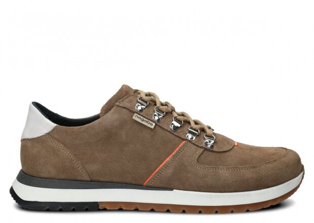 Men's shoe NAGABA 460 beige velours leather