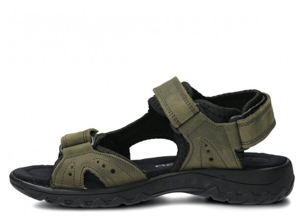 Women's sandal NAGABA 264 rotten green crazy leather