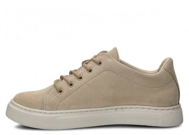 Shoe NAGABA 607 beige velours leather