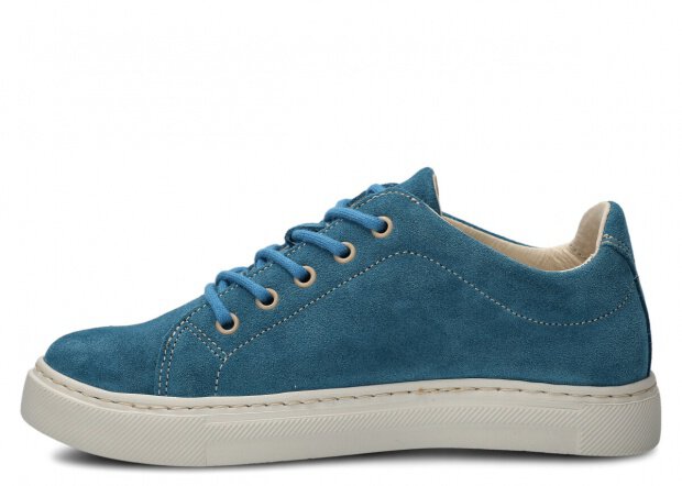 Shoe NAGABA 607 jeans velours leather