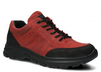 Men's trekking shoe NAGABA 4081 red crazy leather