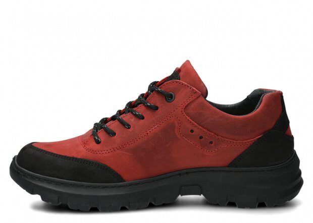 Men's trekking shoe NAGABA 4081 red crazy leather