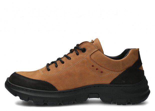 Men's trekking shoe NAGABA 4081 brown crazy leather