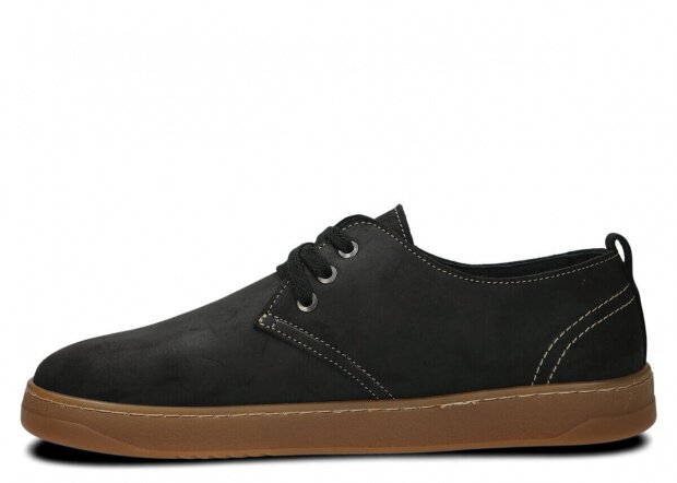 Men's shoe NAGABA 477 black crazy leather