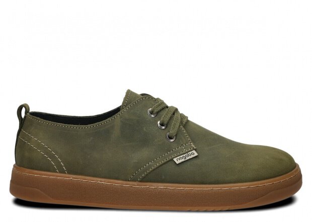 Men's shoe NAGABA 477 rotten green crazy leather