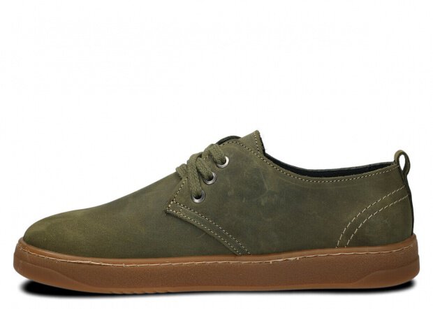 Men's shoe NAGABA 477 rotten green crazy leather