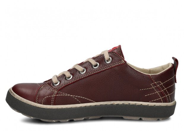 Shoe NAGABA 243 burgundy rustic leather