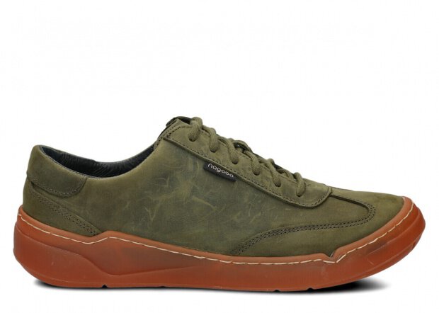 Men's shoe NAGABA 467 olive green crazy leather
