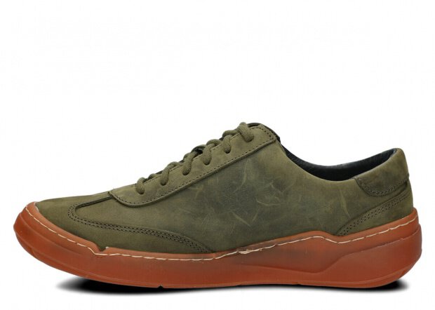 Men's shoe NAGABA 467 olive green crazy leather