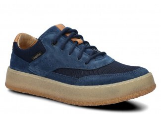 Women's shoe NAGABA 627 navy blue velours leather