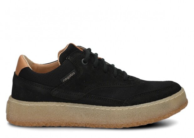 Women's shoe NAGABA 627 black velours leather