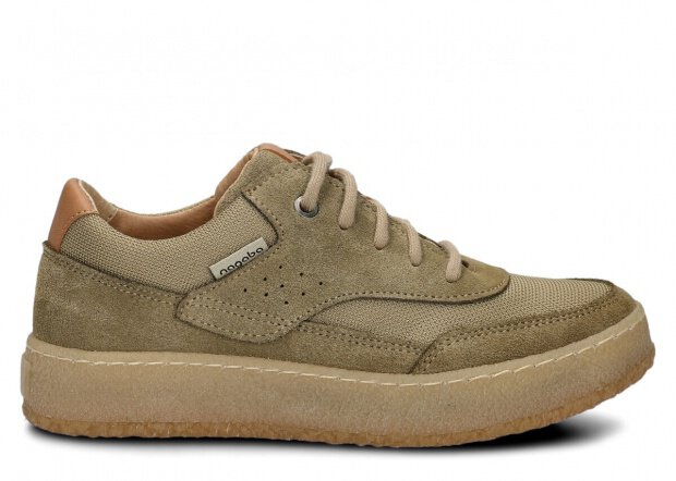 Women's shoe NAGABA 627 beige velours leather