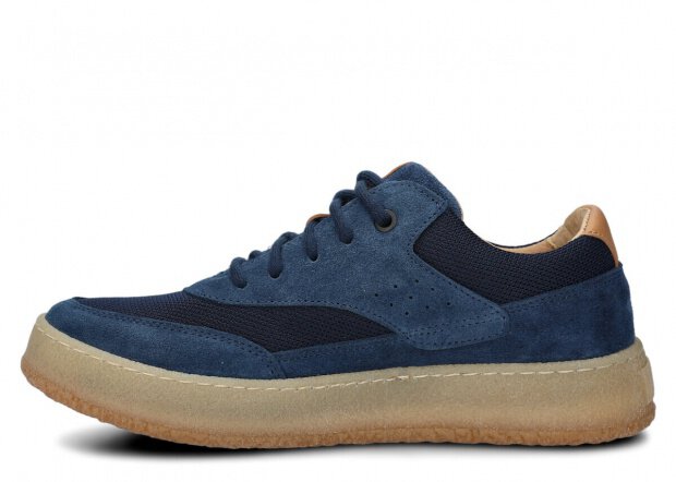 Women's shoe NAGABA 627 navy blue velours leather